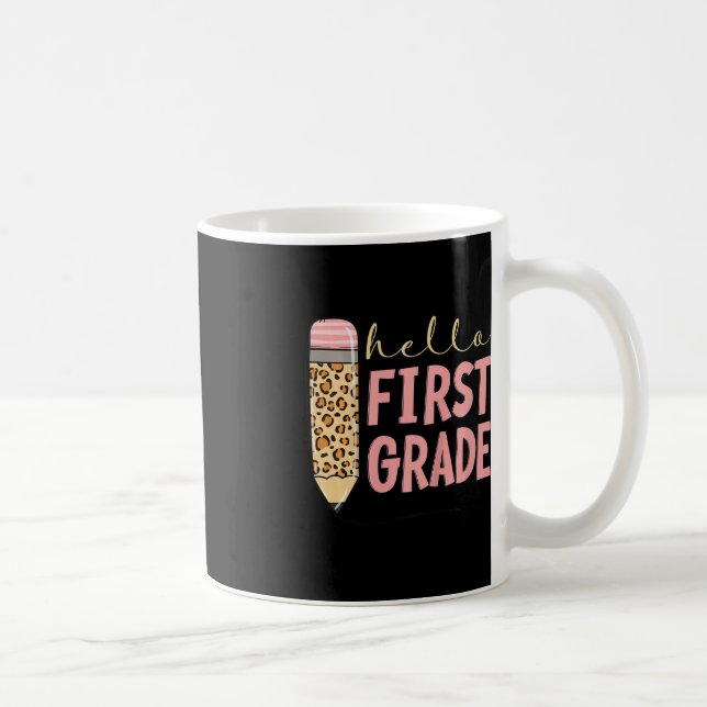 Caneca De Café Crianças Primeiro Dia De Meninas De Escola De Volt (Direita)