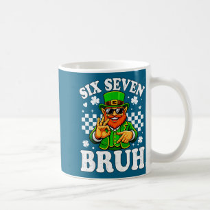 Caneca De Café Crianças seis sete mano dia de são patrício 6 7 me