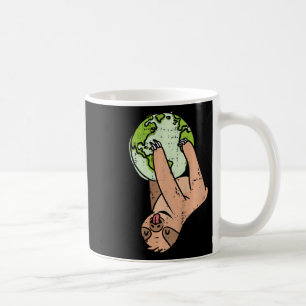 Caneca De Café Crianças Sloth Prendendo o Dia da Terra Animal Amb