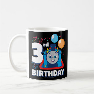 Caneca De Café Crianças Thomas e Amigos - Feliz aniversário de 3