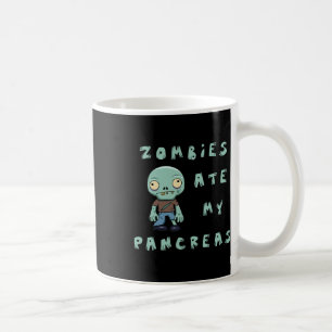 Caneca De Café Crianças Tipo 1 Diabetes Halloween - Zombies Ate P