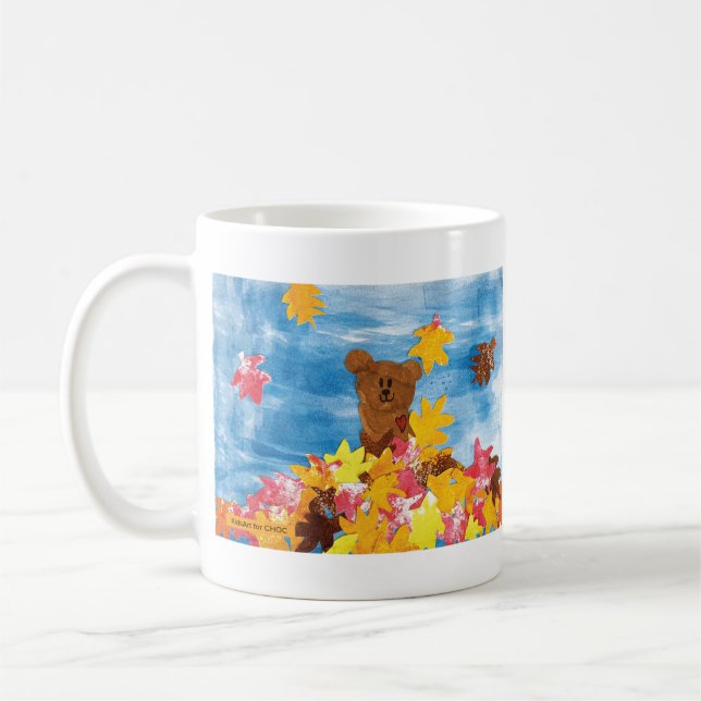 Caneca De Café CriançasArt para COC - Folhas de queda (Esquerda)