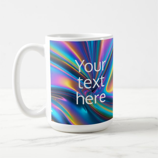 Caneca De Café criar o próprio texto holograma luminoso (Esquerda)