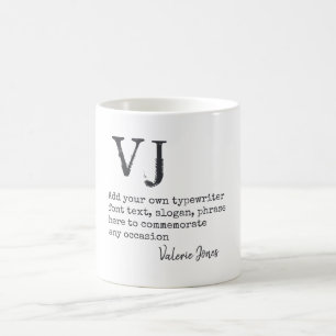 Caneca De Café Criar Presente de Fonte de Máquina de Escrita