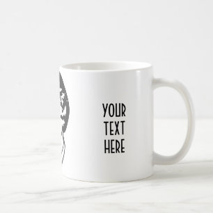 CANECA DE CAFÉ CRIAR SUA PRÓPRIA SENHORA RETRO CARA PRESENTE