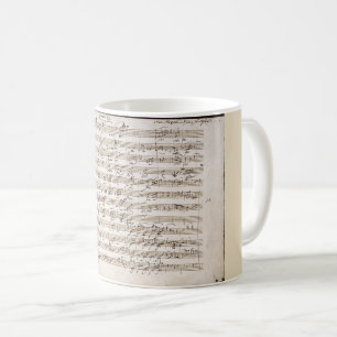 Caneca de café criativa das notas escritas à mã