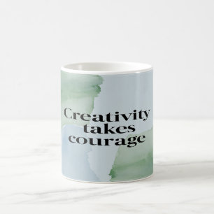 Caneca De Café Criatividade Exige Coragem