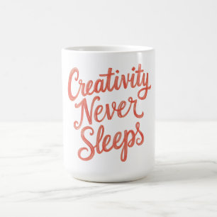 Caneca De Café Criatividade Nunca Dorme - Volta às Aulas Artístic