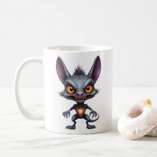 Caneca De Café Criatura de fantasia do Dark Chupacabra Art Hallow