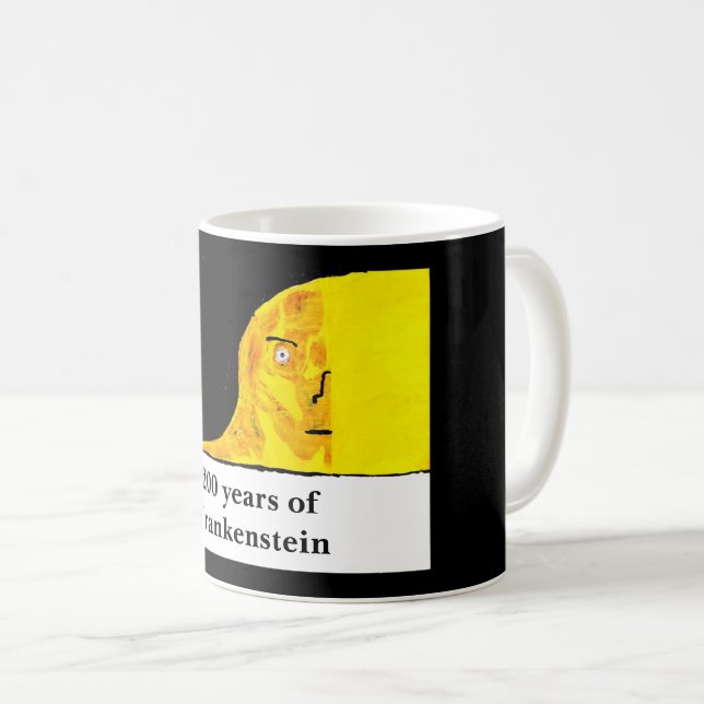 Caneca De Café Criatura de Frankenstein (Frente Esquerda)