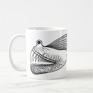 Caneca De Café Criatura Surreal da Profundeza do Mar – Monstro de