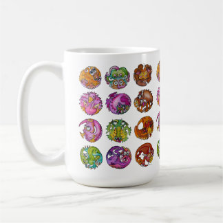 Caneca De Café Criaturas Imaginárias Divertidas
