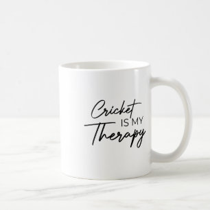 Caneca De Café Cricket É Minha Terapia
