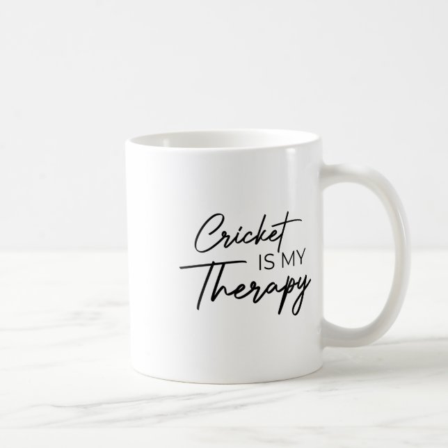 Caneca De Café Cricket É Minha Terapia  (Direita)