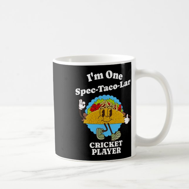 Caneca De Café Cricket Player Funny Taco Appreciation Quote Sport (Direita)
