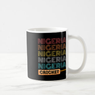 Caneca De Café Cricket Retro Vintage Nigéria