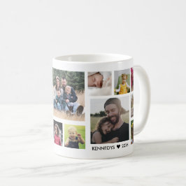 Caneca De Café Crie a sua família de 15 fotos em branco