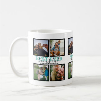 Caneca De Café Crie a sua própria Colagem de Fotos do Pai 4 Moder