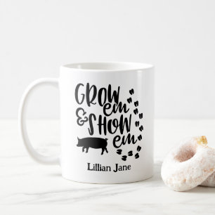 Caneca De Café Crie Em Mostre Em Porco Nome Personalizado