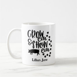 Caneca De Café Crie Em Mostre Em Porco Nome Personalizado