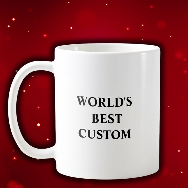 Caneca De Café Crie o melhor do seu mundo (Criador carregado)