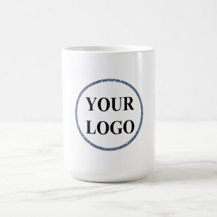 Caneca De Café Crie o seu branco preto moderno personalizado