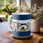 Caneca De Café Crie o seu próprio Marinho de Colagem do Instagram<br><div class="desc">Use quatro fotos quadradas para criar um presente exclusivo e pessoal. Ou você pode ficar com o filhote hipster e fazer uma moda. Se precisar ajustar as fotos,  clique na ferramenta personalizar para fazer alterações.</div>