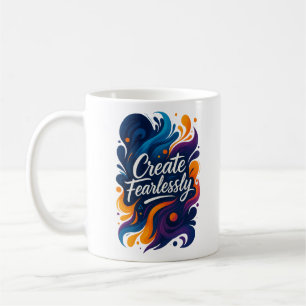 Caneca De Café Crie sem medo - SvietWorks Inspirational Mug