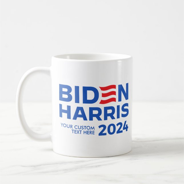 Caneca De Café Crie seu próprio Biden Harris 2024 (Esquerda)