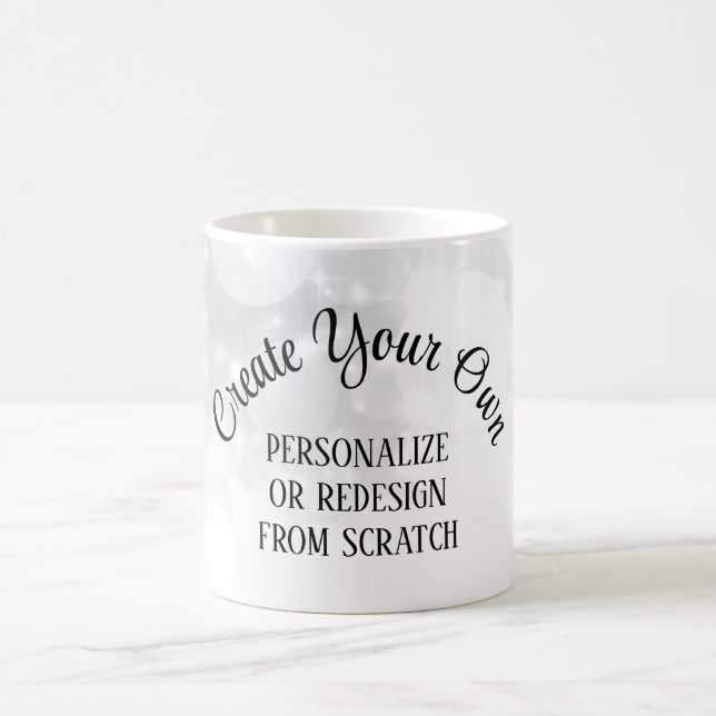 Caneca De Café Crie Seu Próprio Casamento Branco (Centro)