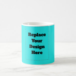 Caneca De Café Crie seu próprio ciano