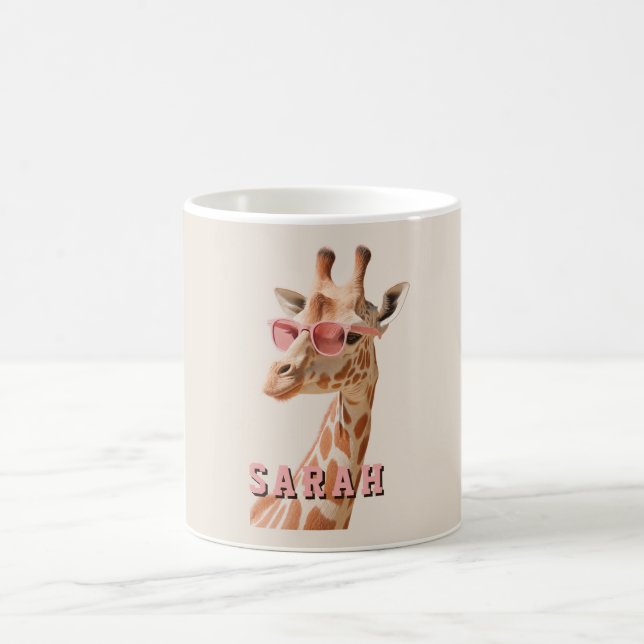 Caneca De Café Crie Seu Próprio Citação Girafa Personalizada (Centro)