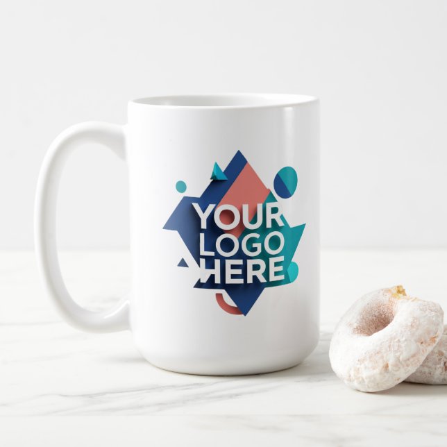 Caneca De Café Crie seu próprio clássico de 15oz (Com Donut)