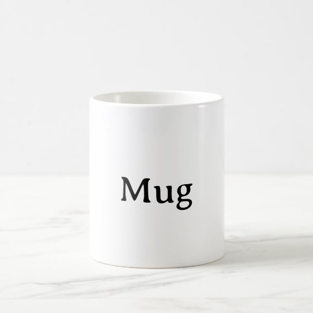 Caneca De Café Crie seu próprio clássico personalizado simples (Centro)