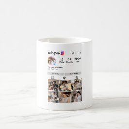 Caneca De Café Crie Seu Próprio Colagem de 7 Fotos