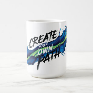 Caneca De Café Crie seu próprio Design Inspiracional Vibrante par
