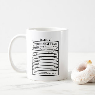 Caneca De Café Crie seu próprio Dia de os pais de fatos nutricion