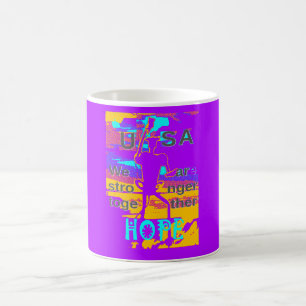 Caneca De Café Crie seu próprio EUA Esperamos que sejamos mais fo