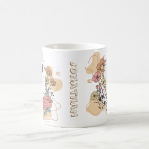 Caneca De Café Crie seu próprio fantasma branco de desenho animad