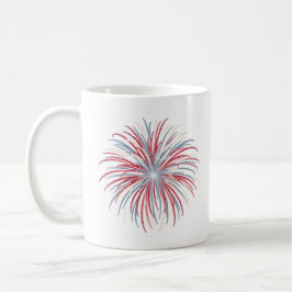 Caneca De Café Crie Seu Próprio Fogo de Artifício Patriótico Vint