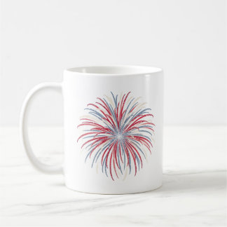 Caneca De Café Crie Seu Próprio Fogo de Artifício Patriótico Vint