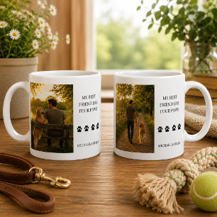 Caneca De Café Crie seu próprio foto de Meu melhor amigo tem quat