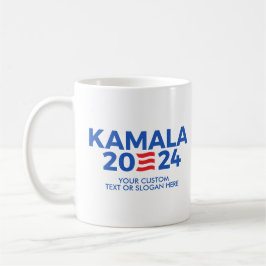 Caneca De Café Crie Seu Próprio Kamala Harris 2024 Sti Retangular