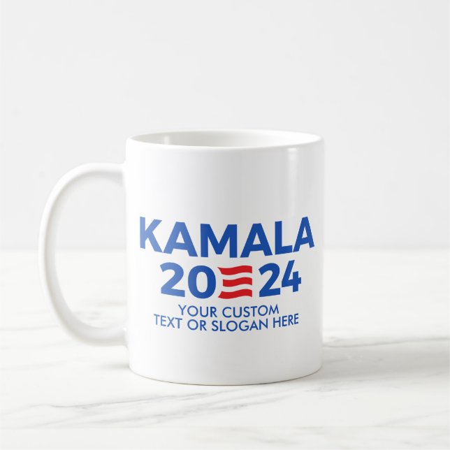 Caneca De Café Crie Seu Próprio Kamala Harris 2024 Sti Retangular (Esquerda)