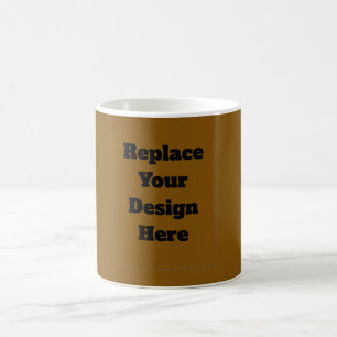 Caneca De Café Crie seu próprio marrom