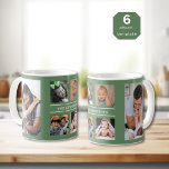 Caneca De Café Crie seu próprio nome de família de colagem de fot<br><div class="desc">Coagulação personalizada de fotos,  caneca de café para personalizar com 6 fotos e nome da família.</div>