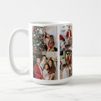 Caneca De Café Crie Seu Próprio Personalizado de 8 Fotos Família