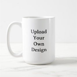 Caneca De Café Crie seu próprio simples personalizado de 15 oz Cl