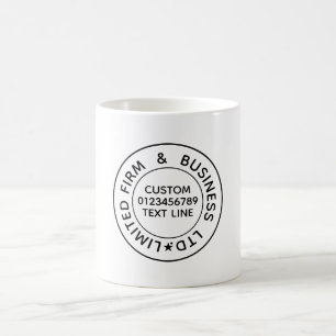 Caneca De Café Crie seu próprio texto de Modelo personalizado