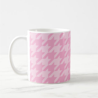 Caneca De Café Crie Seu Próprio Xadrez Houndstooth Monocromático